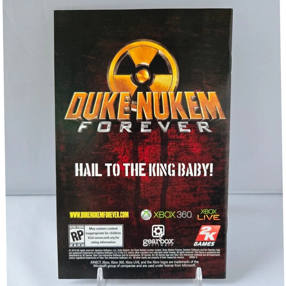 Borderlands Game of the Year GOTY - Xbox‎ 360 - CIB - 2 Discs Manual Poster